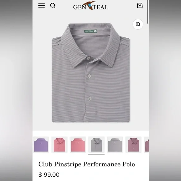 GENTEAL Men's Golf Performance Polo Polos